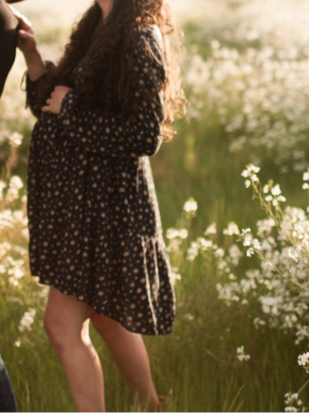American Eagle Black Tiered Floral Mini Dress